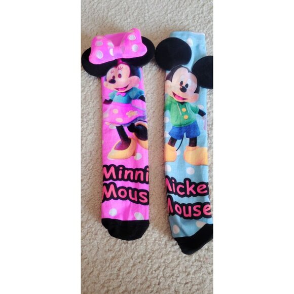 Knee-High Socks Featuring Mickey And Minnie for Children - Picture 2 of 2